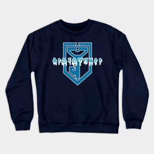 Ingress Resistance Graffiti (white outline) Crewneck Sweatshirt